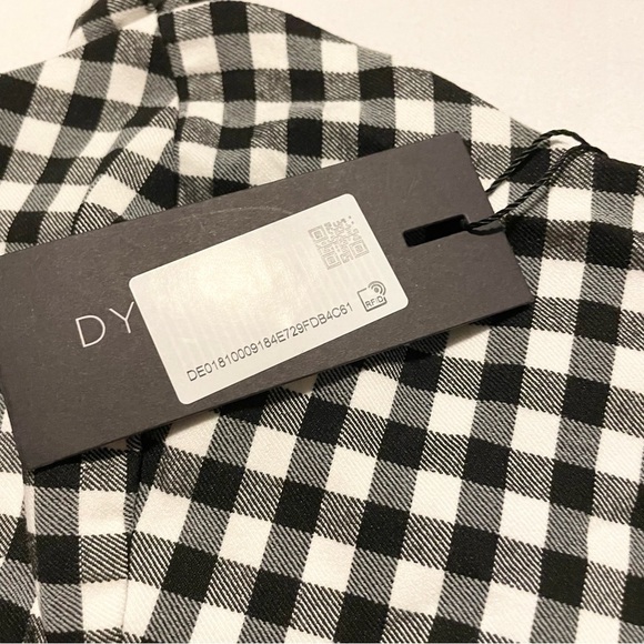 Dynamite Bengaline Sweetheart Bustier Black and White Women's Crop Top Small - Picture 6 of 16